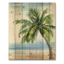 Load image into Gallery viewer, 40&quot; H x 30&quot; W x 0.78&quot; D Palm Tree At The Beach Resort - Unframed Painting on Wood 2291AH
