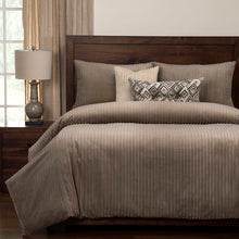 Load image into Gallery viewer, Queen Taupe Palmdale Duvet Cover &amp; Insert Set
