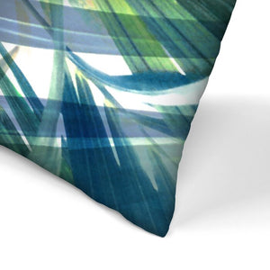 16" H x 16" W x 1.5" D Palms Leaves Throw Pillow, (Set of 2)