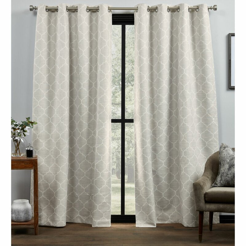 Palni Blackout Thermal Grommet Curtain Panels (Set of 2) B25MS4258