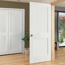 Load image into Gallery viewer, 36&quot; x 80&quot; Paneled Solid Wood Primed Shaker Standard Door 1372AH
