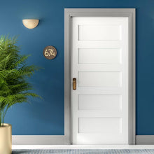 Load image into Gallery viewer, 32&quot; x 80&quot; Paneled Solid Wood Primed Shaker Standard Door

