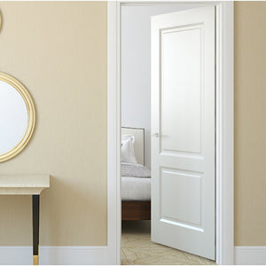 30" x 80" Paneled Wood Hollow Primed Newport Standard Door