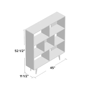 Pankow 52.5'' H x 45'' W Cube Bookcase