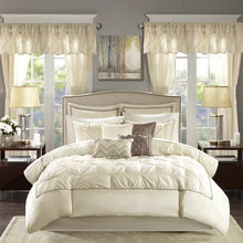 Load image into Gallery viewer, Paolo Microfiber Modern &amp; Contemporary 24 Piece Comforter Set queen
