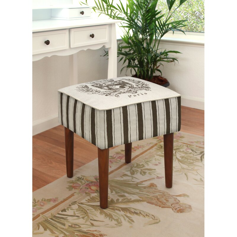 Paris Solid Wood Vanity Stool EC1426