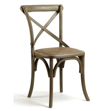 Load image into Gallery viewer, Parisienne Cafe Solid Wood Cross Back Side Chair #AD115

