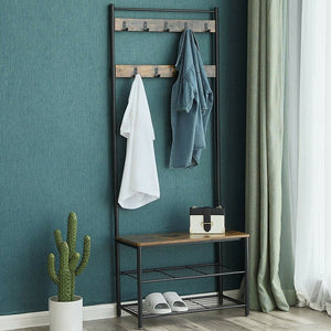 Parke 27.6'' Wide Hall Tree with Bench and Shoe Storage
