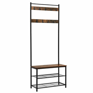 Parke 27.6'' Wide Hall Tree with Bench and Shoe Storage