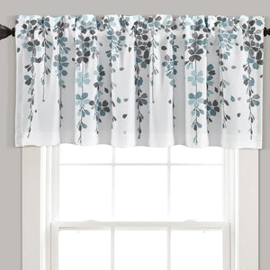 Parmar Floral Tailored 52'' Window Valance, set of 2