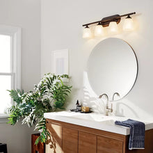 Load image into Gallery viewer, Parmelia 4 - Light Brushed Nickel Vanity Light
