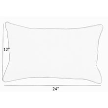 Load image into Gallery viewer, 12&quot; H x 24&quot; W Aqua Blue Parvati Indoor/Outdoor Lumbar Pillow (Set of 2)

