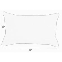 Load image into Gallery viewer, 12&quot; x 18&quot; Black Parvati Indoor/Outdoor Lumbar Pillow (Set of 2)
