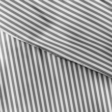 Load image into Gallery viewer, King Duvet Cover + 2 King Shams Paseo Gary/White Microfiber Modern &amp; Contemporary Duvet Cover Set
