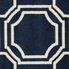 Load image into Gallery viewer, Pasha Power Loom Navy / Ivory Rug, Rectangle 6&#39; x 9&#39;
