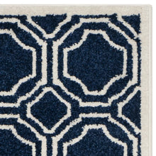 Load image into Gallery viewer, Pasha Power Loom Navy / Ivory Rug, Rectangle 6&#39; x 9&#39;

