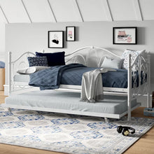 Load image into Gallery viewer, Twin White Pattonsburg Metal Daybed with Trundle
