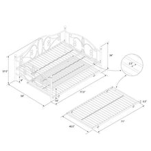Load image into Gallery viewer, Full Bronze Pattonsburg  Metal Daybed with Trundle 1821AH
