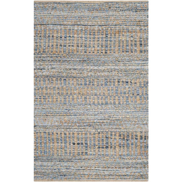 Pauleth Handmade Flatweave Jute/Sisal Area Rug in Natural/Blue 2' x 3'