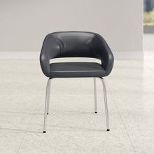Load image into Gallery viewer, Payton Leather Guest Chair Gray #1803HW
