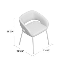 Load image into Gallery viewer, Payton Leather Guest Chair Gray #1803HW
