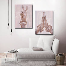Load image into Gallery viewer, 30&quot; H x 20&quot; W Peace And Namaste by Olivia Rose - 2 Piece Wrapped Canvas Print Set
