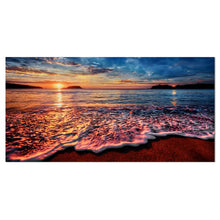 Load image into Gallery viewer, 28&quot; H x 60&quot; W x 1&quot; D Peaceful Evening Beach View - Wrapped Canvas Photograph

