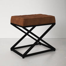 Load image into Gallery viewer, Pearson 20&#39;&#39; Wide Genuine Leather Tufted Rectangle Standard Ottoman
