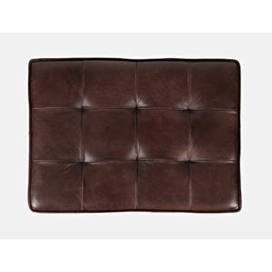 Pearson 20'' Wide Genuine Leather Tufted Rectangle Standard Ottoman