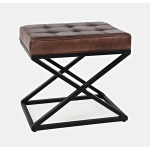 Pearson Leather Ottoman
