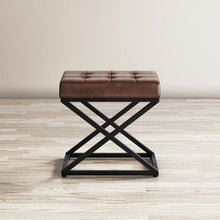 Load image into Gallery viewer, Pearson Leather Ottoman
