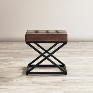 Pearson Leather Ottoman