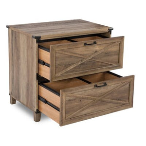 Rustic Tan Pedraza 2 Drawer Lateral Filing Cabinet - 362CE