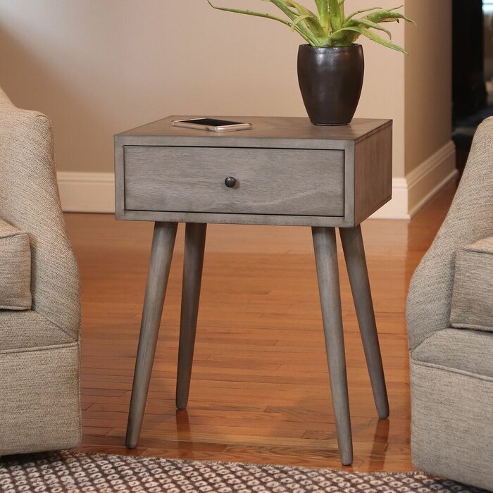 Pelham End Table with Storage, Restoration Gray #2310HW