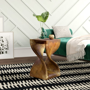 Pelley Solid Wood Abstract End Table MRM3576