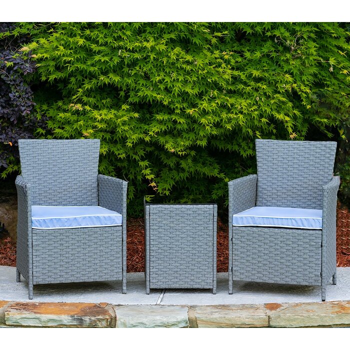 Pendergast 3 Piece Rattan Seating Group with Cushions (SB671)