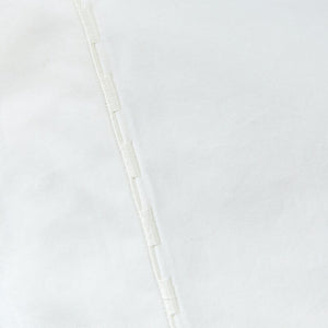 King Pillowcase Pair White Percale 400 Thread Count 100% Cotton Pillowcase Set of 2 GL828