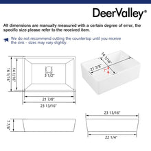 Load image into Gallery viewer, Perch 24&quot; L x 16&quot; W Farmhouse Kitchen Sink with Sink Grid and Basket Strainer

