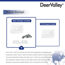 Load image into Gallery viewer, Perch 24&quot; L x 16&quot; W Farmhouse Kitchen Sink with Sink Grid and Basket Strainer
