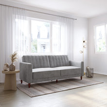 Load image into Gallery viewer, Perdue Velvet Square Arm Convertible Sleeper
