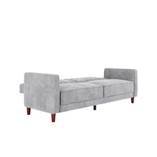 Load image into Gallery viewer, Perdue Velvet Square Arm Convertible Sleeper
