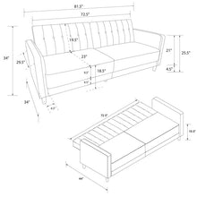 Load image into Gallery viewer, Perdue 81.5&#39;&#39; Square Arm Sleeper
