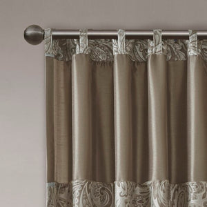 50" W x 84" L Pereira Paisley Blackout Rod Pocket Curtain Panels (Set of 4)