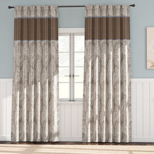 Load image into Gallery viewer, 50&quot; W x 84&quot; L Pereira Paisley Blackout Rod Pocket Curtain Panels (Set of 4)
