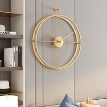 Load image into Gallery viewer, 20&quot; H x 20&quot; W x 2&quot; D Gold Perez Wall Clock 4675RR
