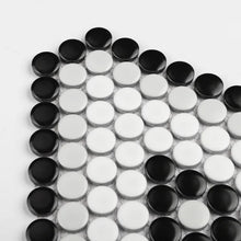 Load image into Gallery viewer, Perfection 1&quot; x 1&quot; Porcelain Penny Round Mosaic Wall &amp; Floor Tile 4.7 sq. ft., 3 boxes
