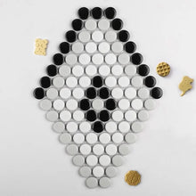 Load image into Gallery viewer, Perfection 1&quot; x 1&quot; Porcelain Penny Round Mosaic Wall &amp; Floor Tile, 1 box =4.7 sqft
