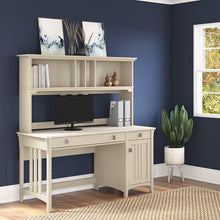 Load image into Gallery viewer, Antique White Pernell Desk with Hutch
