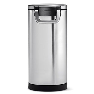 27.4" H x 10.4" W x 18.1" D Pet Food Storage Container, Brushed Stainless Steel for Dog Food, Cat Food, and Bird Feed