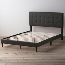Load image into Gallery viewer, Charcoal Peters Tufted Upholstered Low Profile Platform Bed AP447
